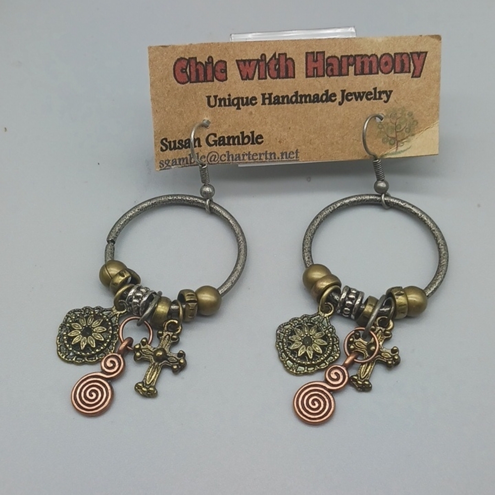 Gold and Silver Handmade Earrings